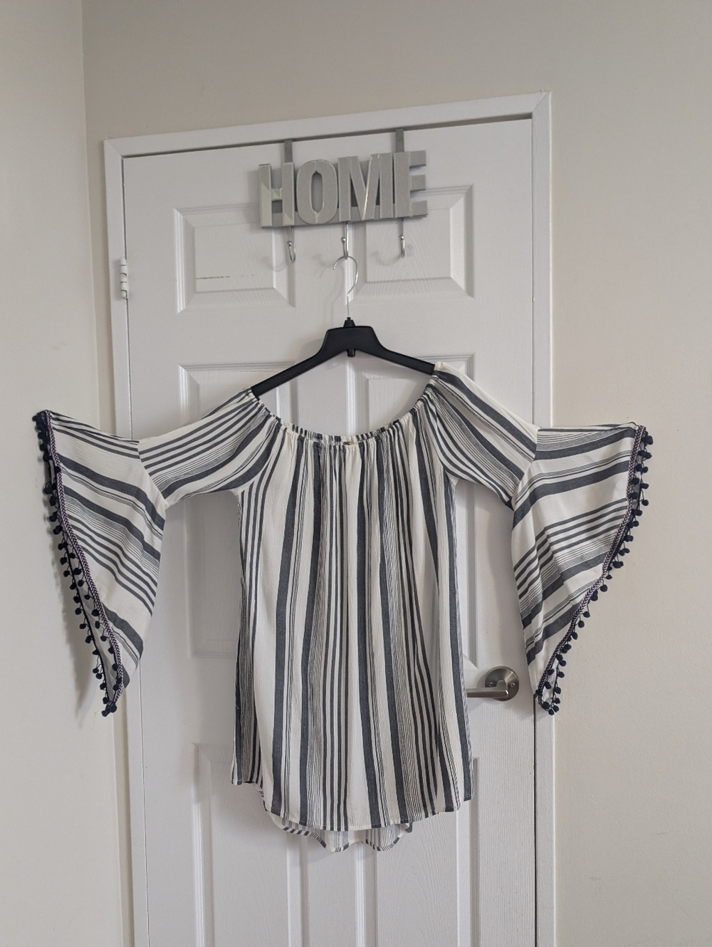 Viscose Boho Chic Coastal Gramma rStriped Tunic Dress Beach Cover Up Vacation  M
